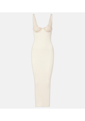 Magda Butrym Ribbed-knit cotton midi dress