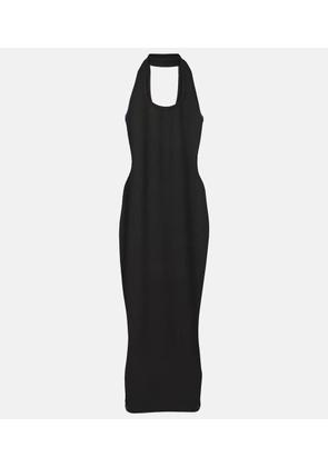 Coperni Ribbed-knit cutout maxi dress