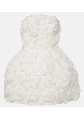 The New Arrivals Ilkyaz Ozel Floral-applique strapless minidress