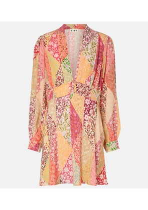Rixo Hebe printed silk minidress