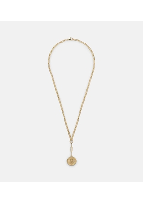 FoundRae Karma Clip 18kt gold chain necklace with diamonds