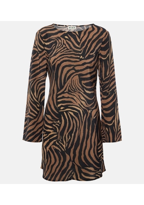 Rixo Ridley printed silk minidress