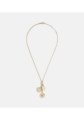 FoundRae 18kt gold pendant necklace with diamonds