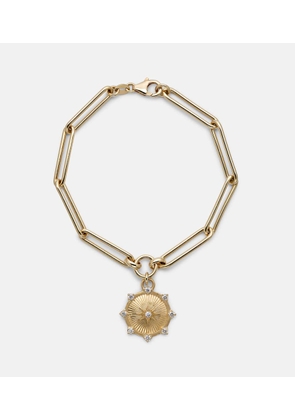 FoundRae Spark Love 18kt gold chain bracelet with diamonds