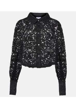 Patou Cropped lace blouse