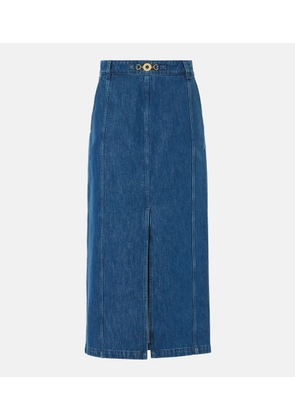 Patou Denim maxi skirt
