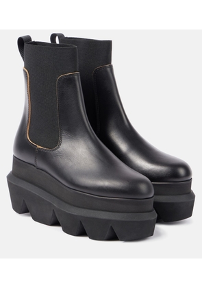 Sacai Leather Chelsea boots