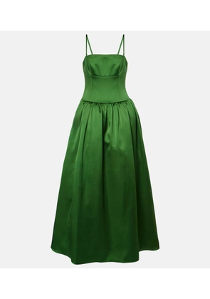 Self-Portrait Satin maxi dress