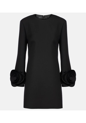 Valentino Crepe Couture floral-applique minidress