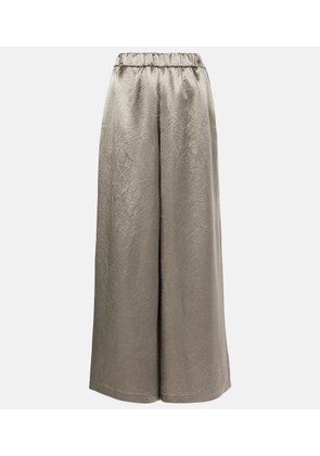 Max Mara Accanto satin wide-leg pants