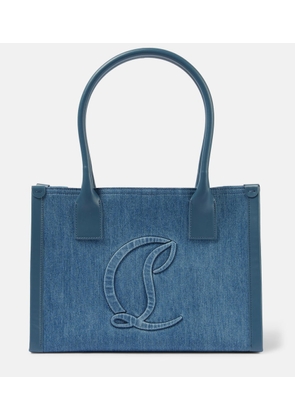 Christian Louboutin By My Side E/W Large denim tote bag