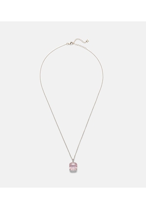 Mateo 14kt gold necklace with topaz and diamonds