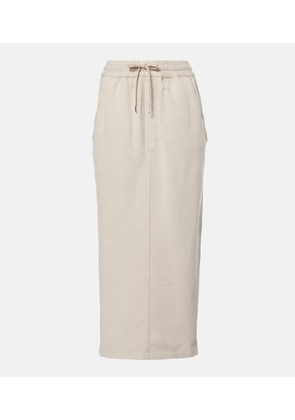 Marant Etoile Noreen cotton jersey midi skirt