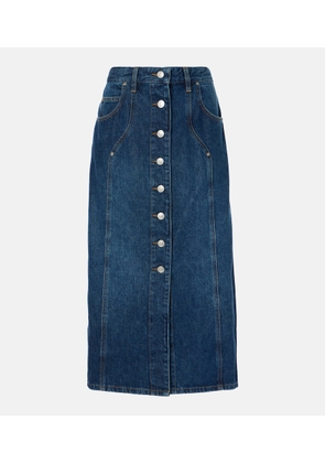 Marant Etoile Vandy denim midi skirt