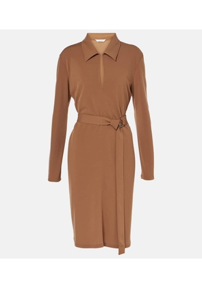 Max Mara Dorema belted jersey minidress