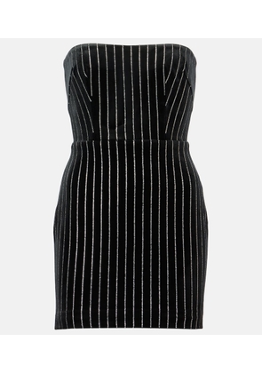 Alex Perry Embellished strapless minidress