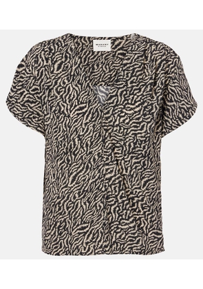 Marant Etoile Delocia printed top