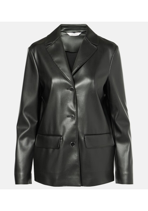 Max Mara Odilia faux leather blazer