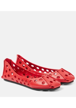 Alaia Leather ballet flats