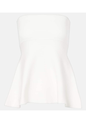 The Frankie Shop Agathe knitted peplum top