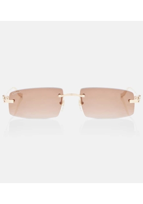 Cartier Eyewear Collection Panthere De Cartier rectangular sunglasses