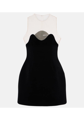 David Koma Wave tulle minidress