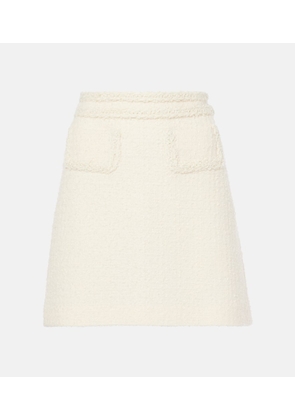 Giambattista Valli High-rise wool-blend tweed miniskirt