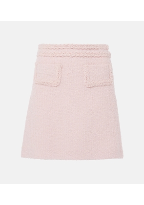 Giambattista Valli High-rise wool-blend miniskirt