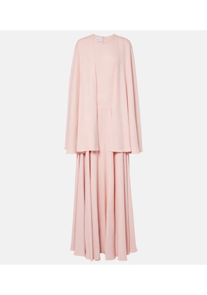 Giambattista Valli Pleated caped gown