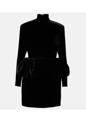 The New Arrivals Ilkyaz Ozel Catroux peplum silk minidress