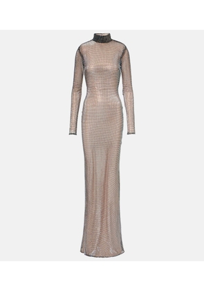 The New Arrivals Ilkyaz Ozel Catroux embellished sheer maxi dress