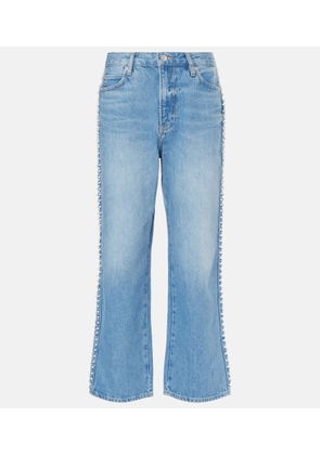 Frame Atelier Le Jane embellished cropped jeans