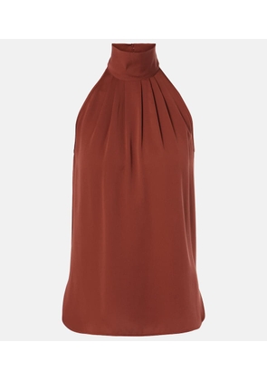 Max Mara Memore halterneck silk top