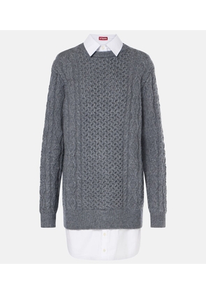 Staud Aldrin wool-blend sweater dress