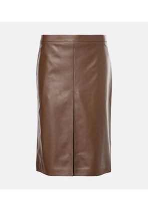 Tod's Leather pencil skirt