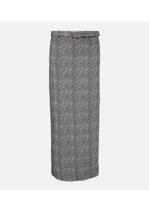 Staud Murray herringbone maxi skirt