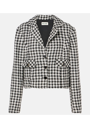 Rixo Houndstooth cropped jacket