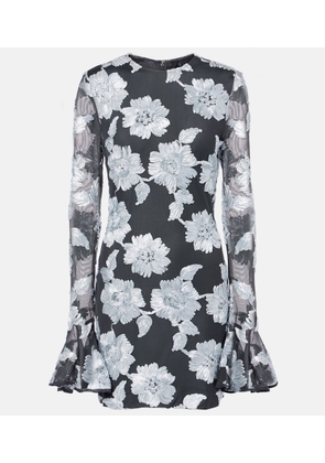 Rotate Embroidered mesh minidress