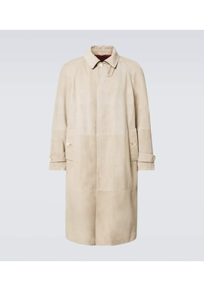 Brunello Cucinelli Suede overcoat