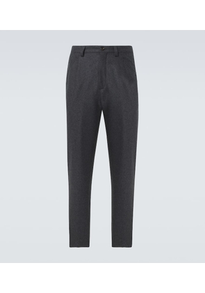 Brunello Cucinelli Pleated virgin wool straight pants