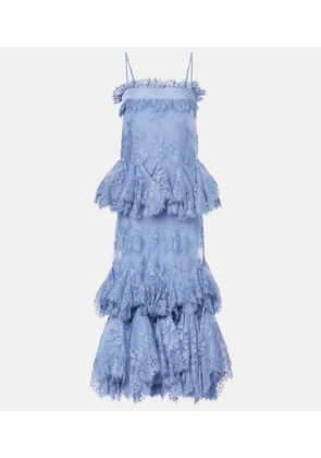 Zimmermann Eden ruffled lace gown