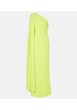 Rebecca Vallance Aria one-shoulder crepe gown
