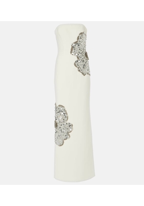 Rebecca Vallance Layana strapless embellished gown