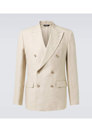 Dolce&Gabbana Double-breasted linen blazer