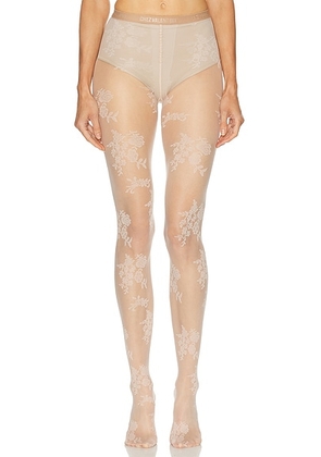 Valentino Lycra Tights in Betulla - Cream. Size S (also in ).