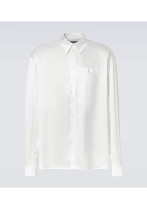 Dolce&Gabbana Silk satin tuxedo shirt