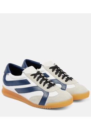 Proenza Schouler Track suede-trimmed leather sneakers