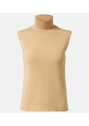 Loro Piana Luciole cashmere-blend turtleneck top