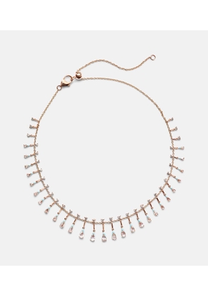 Kamyen Golden Drop 18kt rose gold necklace with diamonds
