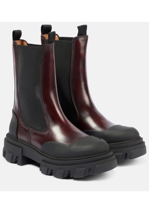 Ganni Faux leather Chelsea boots